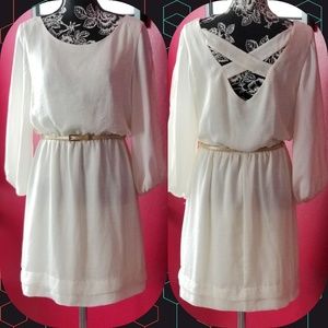 CLASSY & SEXY CREAM DRESS NWOT